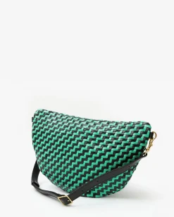 Grande Fanny Woven Zig Zag Mint Opal/Black