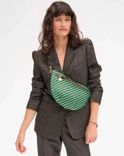 Grande Fanny Woven Zig Zag Mint Opal/Black