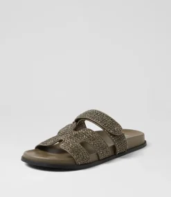 Hayzlen Olive Woven Leather