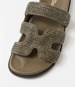 Hayzlen Olive Woven Leather