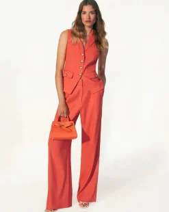 Heyser Wide-Leg Pant Persimmon