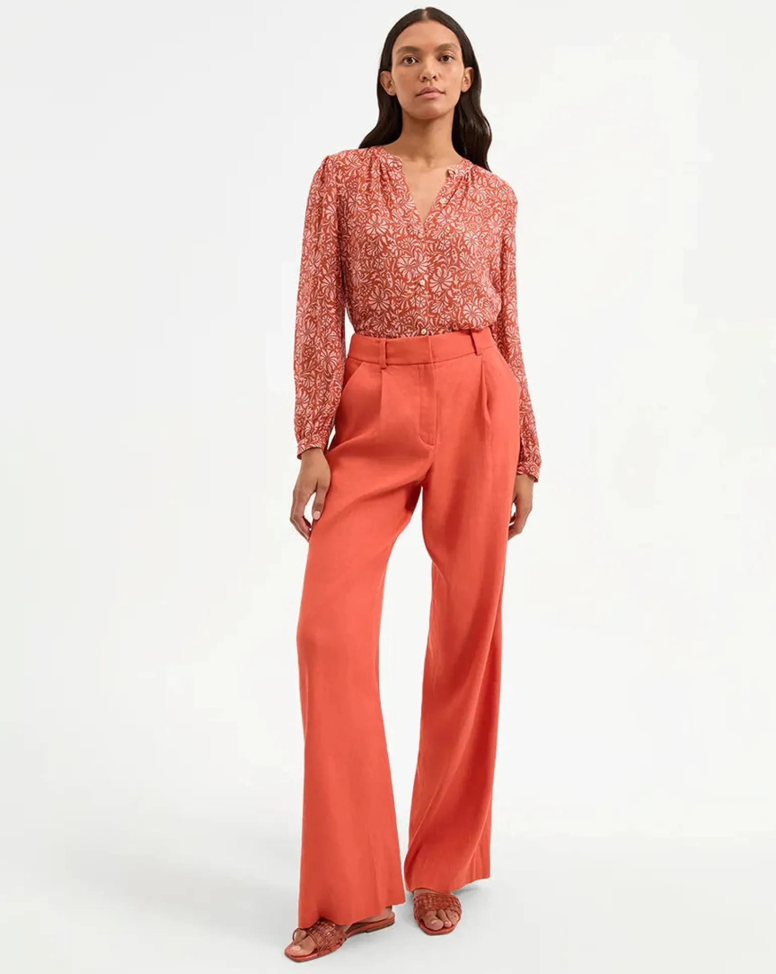 Heyser Wide-Leg Pant Persimmon
