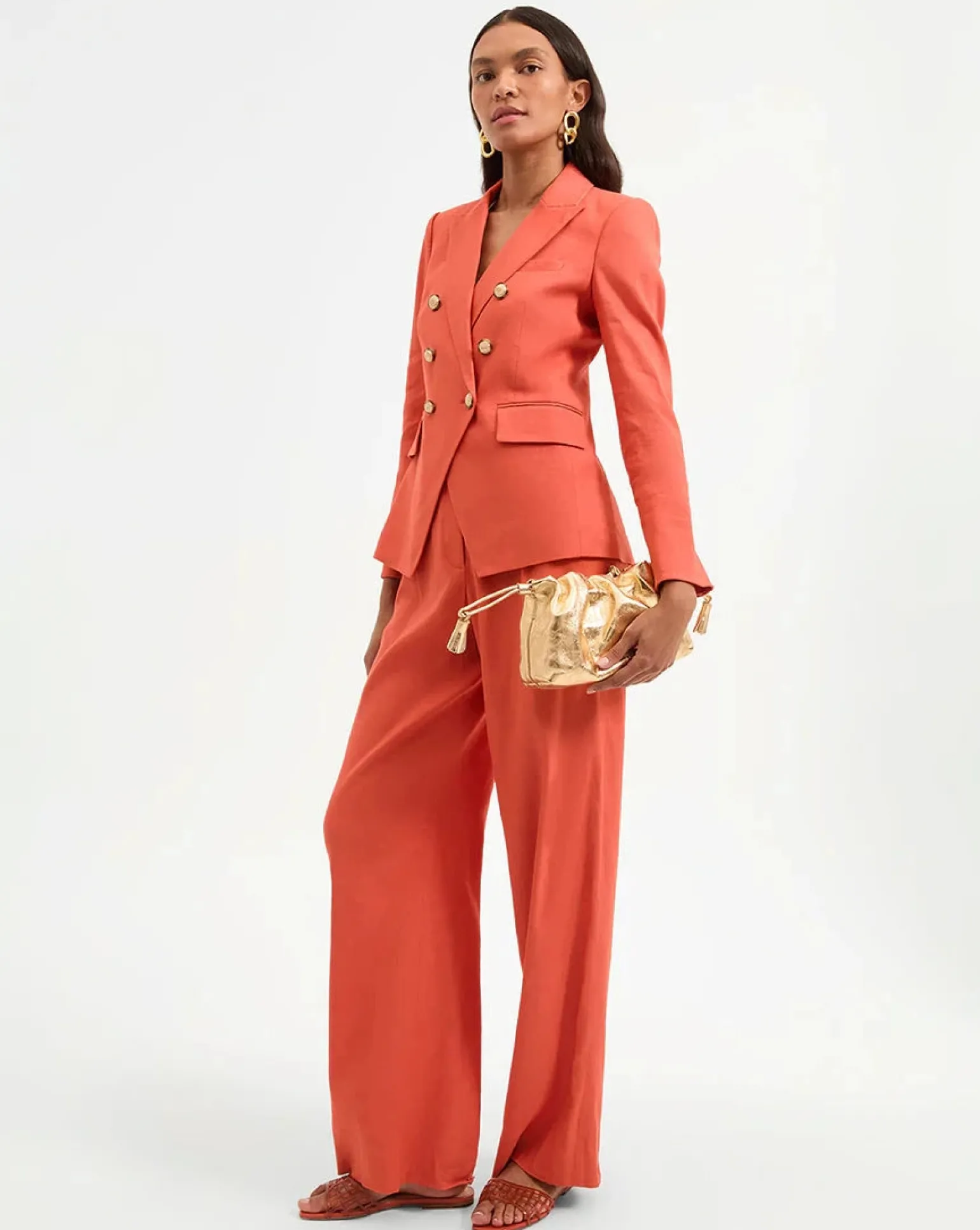 Heyser Wide-Leg Pant Persimmon