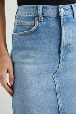Highland Skirt Baja Bleu Raw Hem