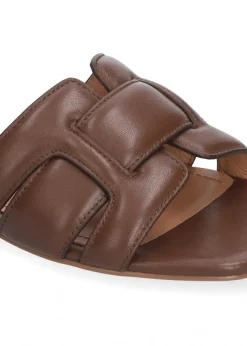 Holly Flat Kid Leather Marron