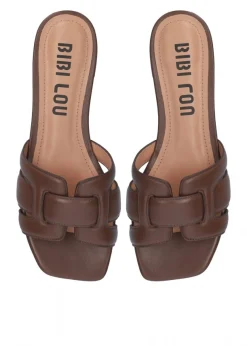 Holly Flat Kid Leather Marron