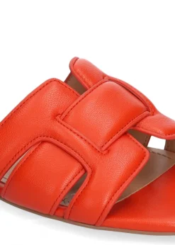 Holly Flat Kid Leather Rojo