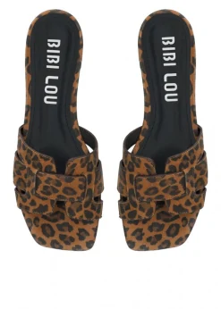 Holly Flat Suede Leopard