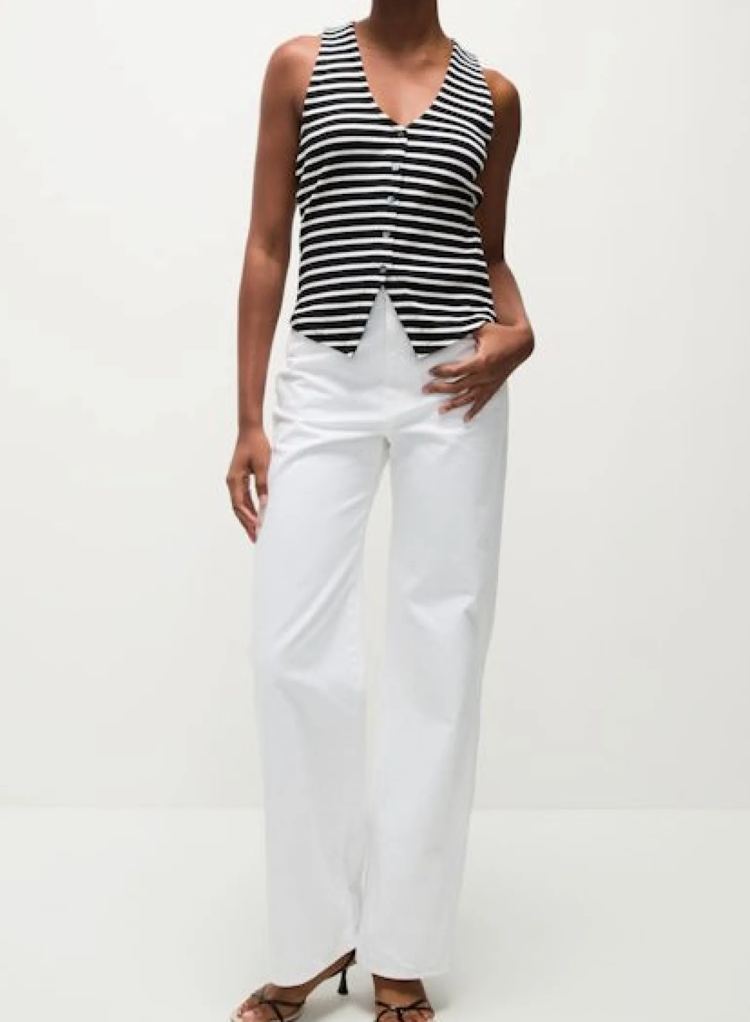 Hoorne Top White/Black