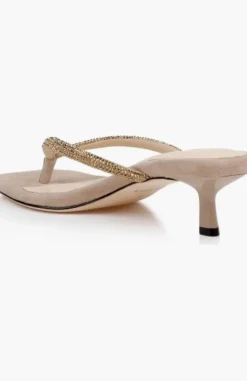 Hortense Kitten Heel Sandal Almond Nude