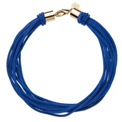 In A Twist Rope Cord Necklace Blue