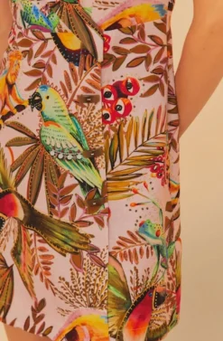 Into The Jungle Mini Dress Pink