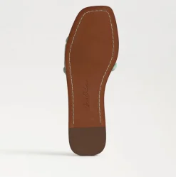 Irina Slide Sandal Green Suede