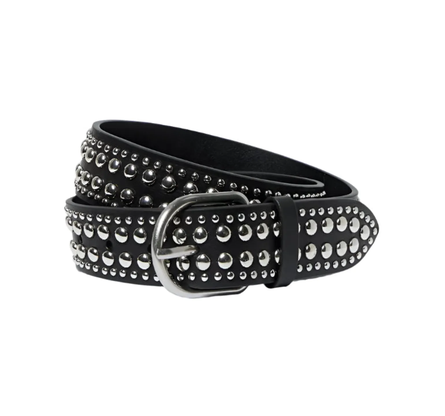 Isaac Studded Belt Black/Silver