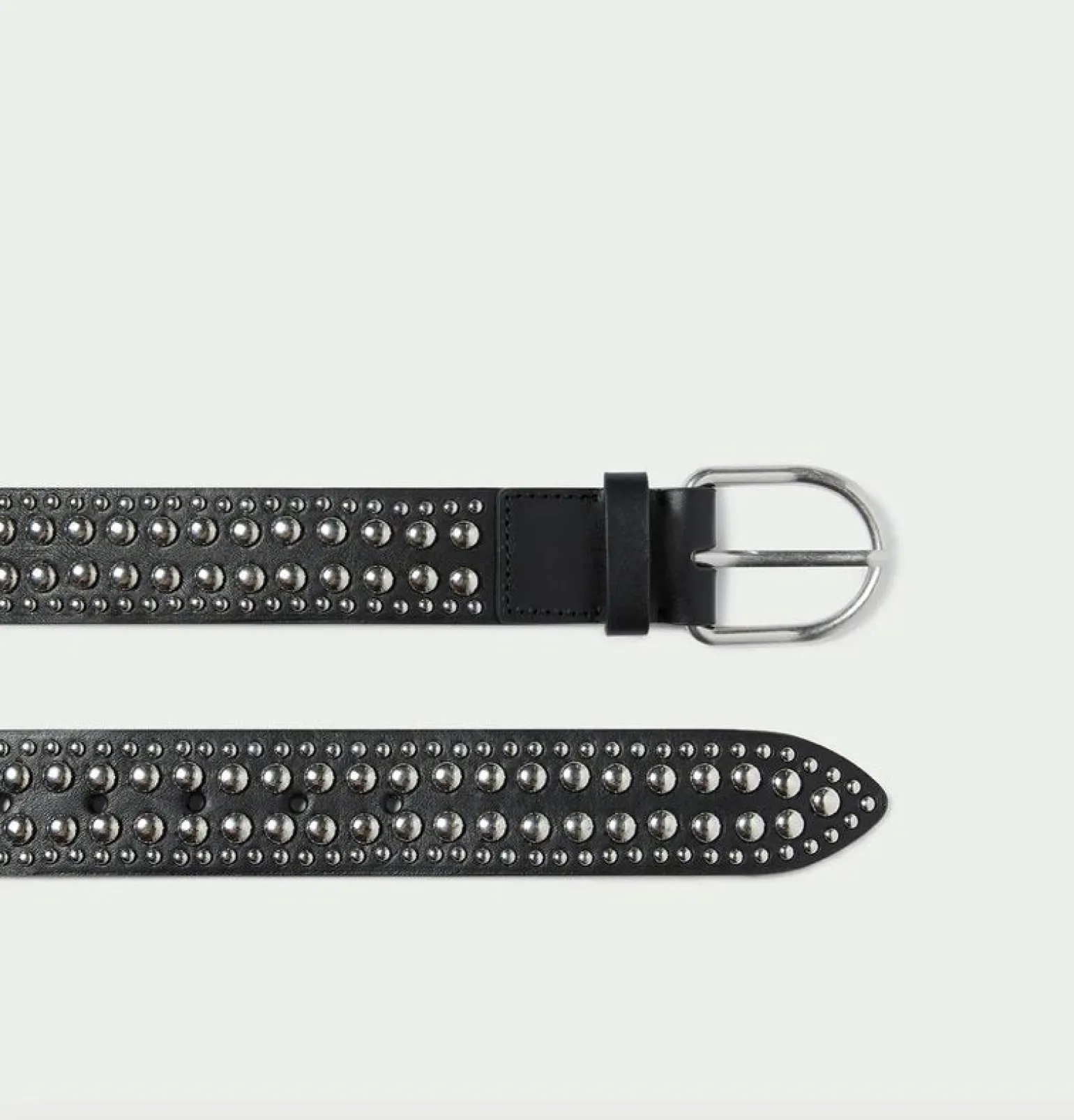 Isaac Studded Belt Black/Silver