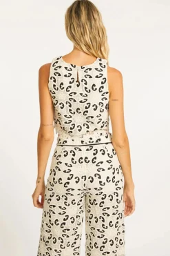 Isabelle Top Ivory/Black Lace