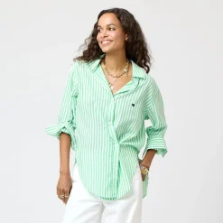 Jack Stripe Shirt Bright Green