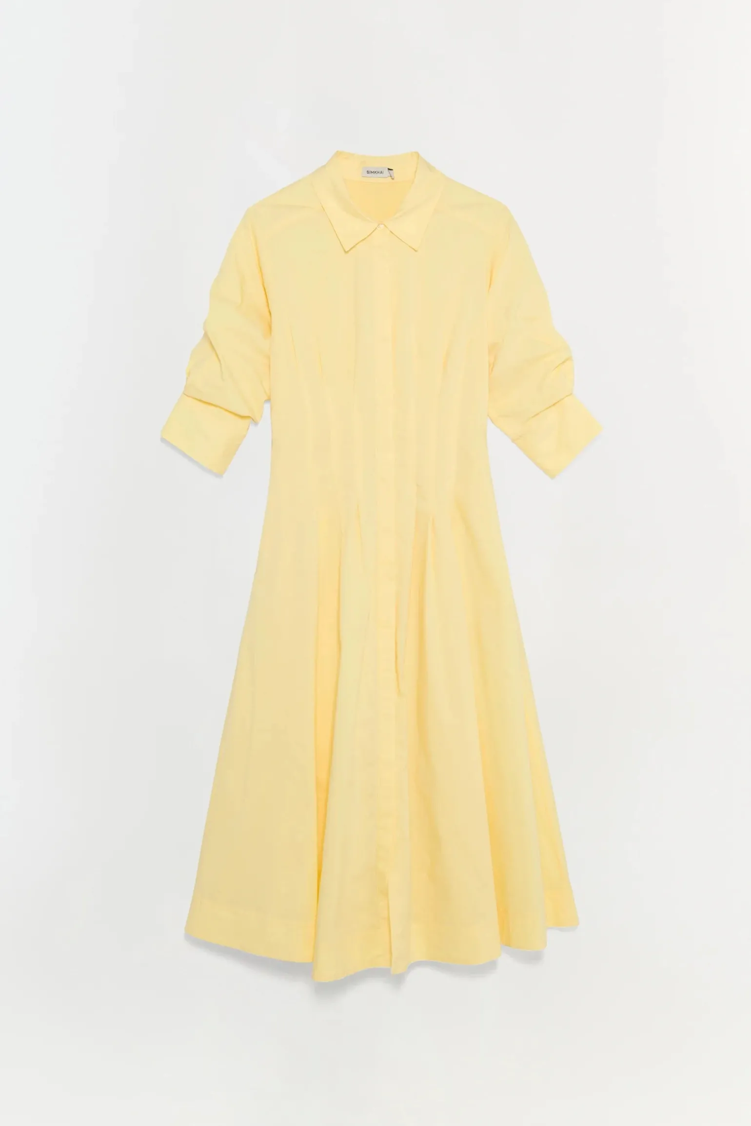 Jazz Pintuck Midi Dress Buttercream