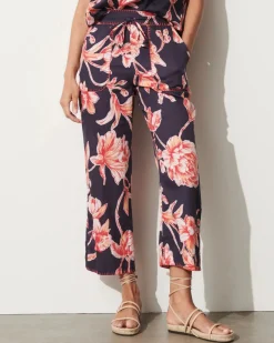 Jolie Pant Floral Sketch Royal Dusk