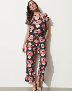 Jolie Pant Painterly Lock Chalk