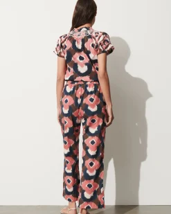 Jolie Pant Painterly Lock Chalk
