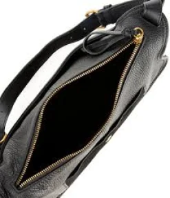 Josie Curvy Shoulder Bag Black