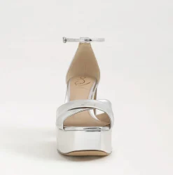 Jullian Platform Heel Soft Silver Metallic