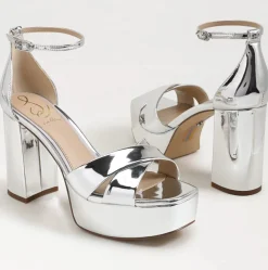 Jullian Platform Heel Soft Silver Metallic