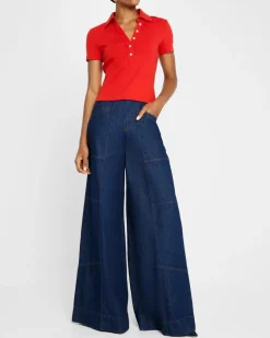 Kearney Ribbed Tee Poppy