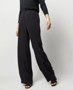 Kelly Pant Black Silk Crepe de Chine