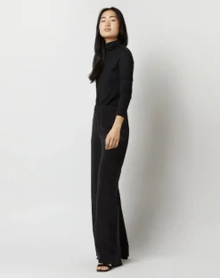 Kelly Pant Black Silk Crepe de Chine
