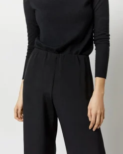 Kelly Pant Black Silk Crepe de Chine
