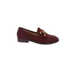 Kid Suede Loafers Burgundy