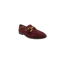Kid Suede Loafers Burgundy