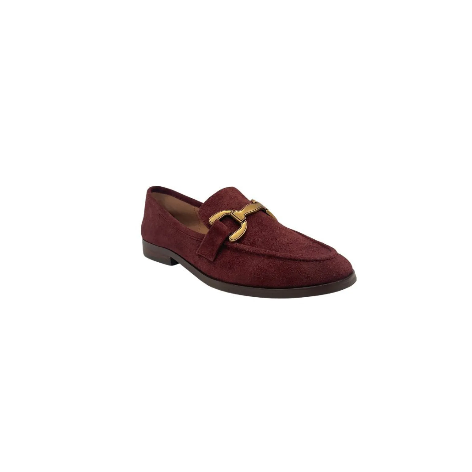 Kid Suede Loafers Burgundy