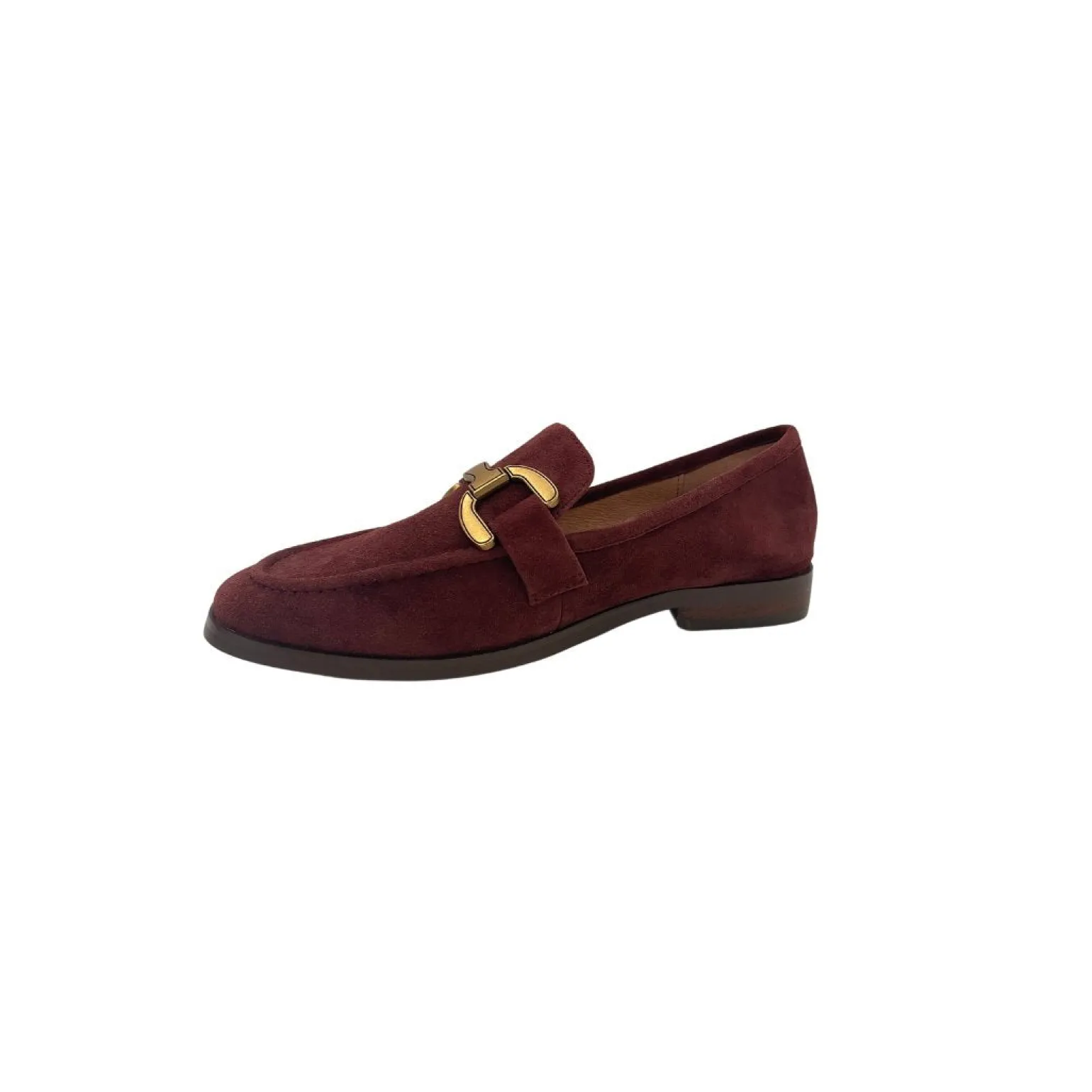 Kid Suede Loafers Burgundy