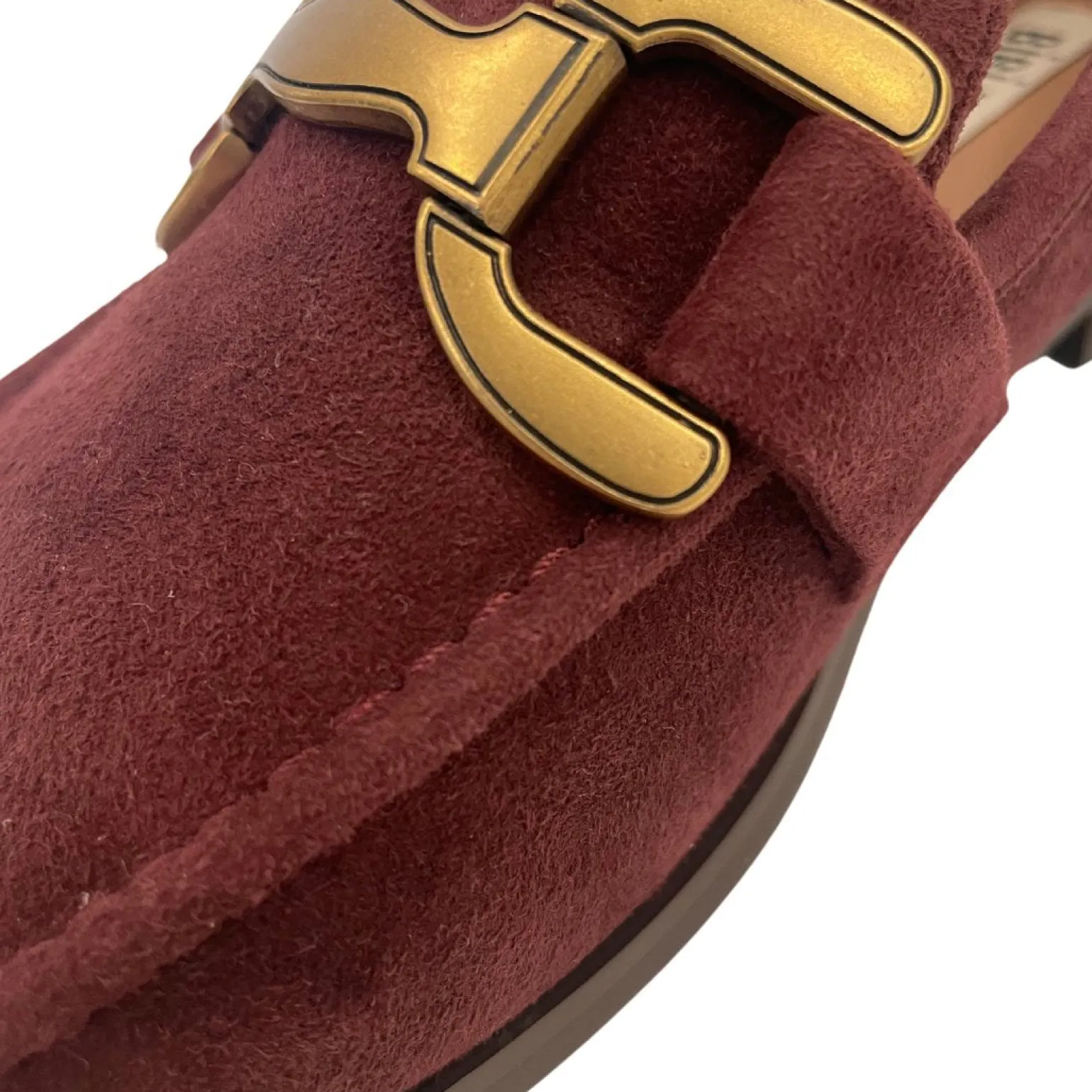 Kid Suede Loafers Burgundy