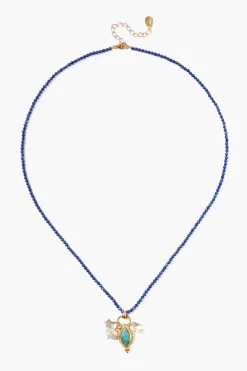 Lapis Mix - TAVI CHARM NECKLACE LAPIS MIX by Chan Lou