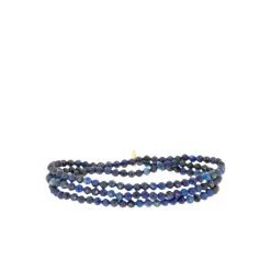 Lapis Semi Precious Stone Stretch Bracelet