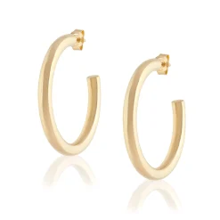 Large Tube Hoops Glossy