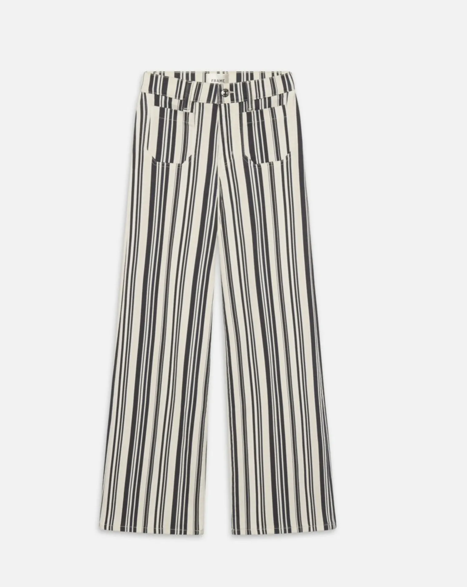 Le Slim Palazzo Modernist Pocket Navy Stripe