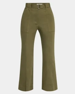 Liza Cropped Pant Army Green