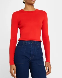 Long Sleeve Pruitt Tee Poppy
