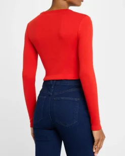 Long Sleeve Pruitt Tee Poppy