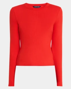 Long Sleeve Pruitt Tee Poppy
