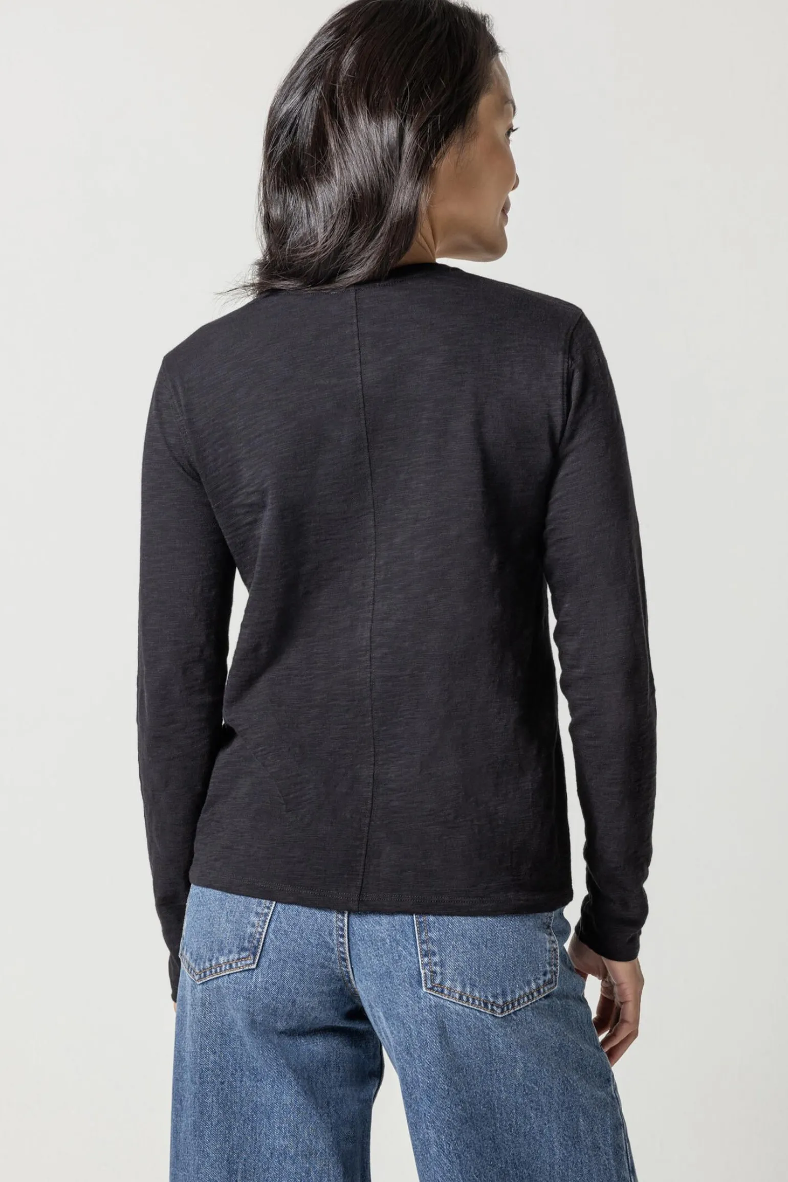 Long Sleeve V-Neck Black