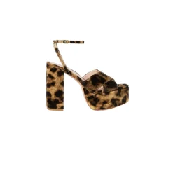 Loretta Leopard Velvet Platform Sandal