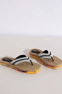 Lou Raffia Off White