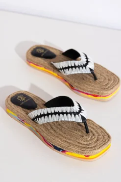Lou Raffia Off White