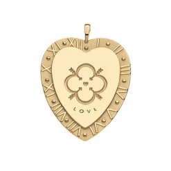 Love Across All Time Heart Pendant 18